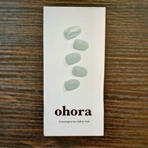 Ohora N Spearmint ND-212– Semi Cured Gel Nail Strips, Mint Green Manicure (30 p)